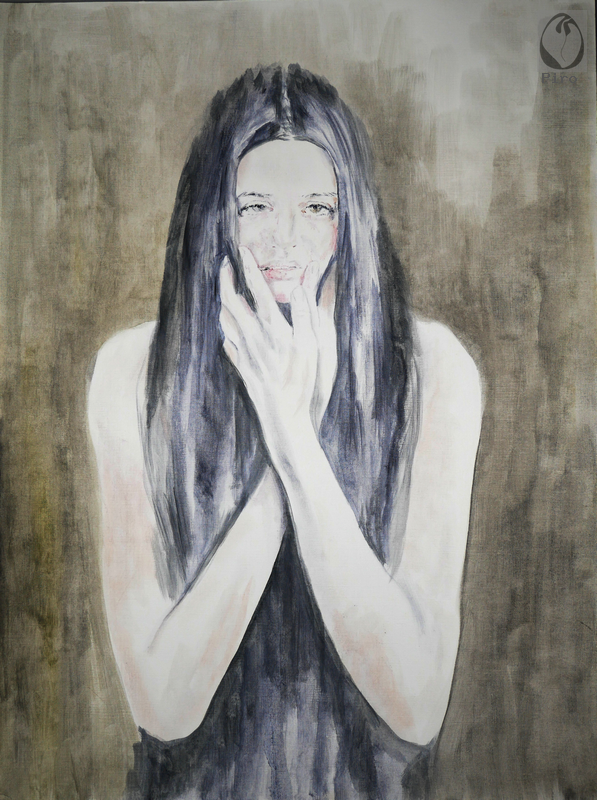 oil on paper - olio su carta di Piro